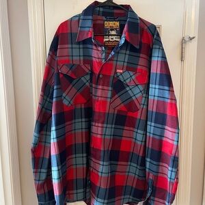 DIXXON Red and Black Flannel Shirt